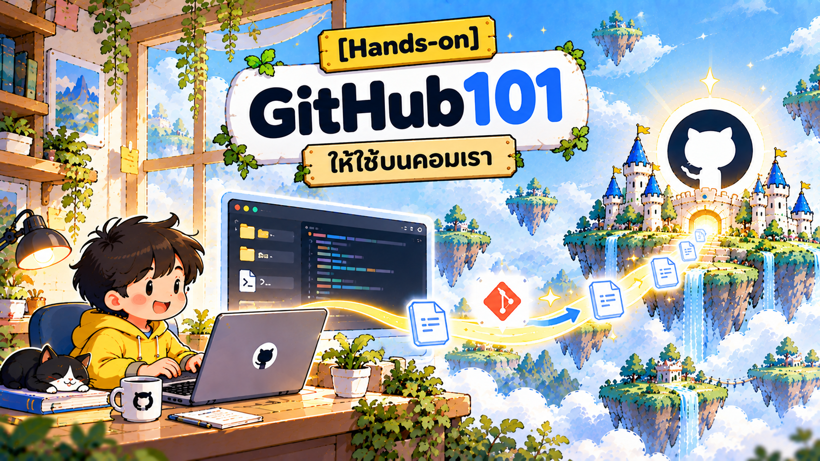 GitHub101 ให้ใช้บนคอมเรา
